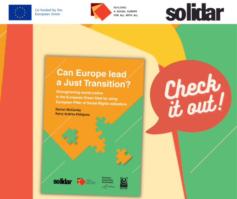 Can Europe lead a Just Transition? – Thematic publication