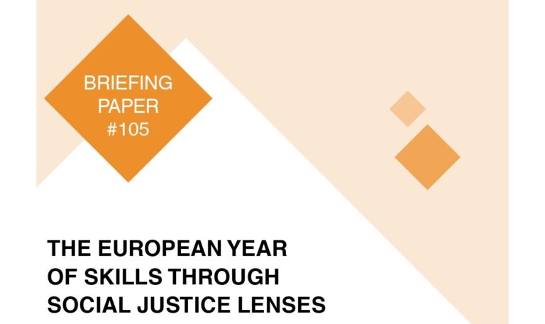 Briefing Paper 105 – The European Year of Skills Through Social Justice Lenses