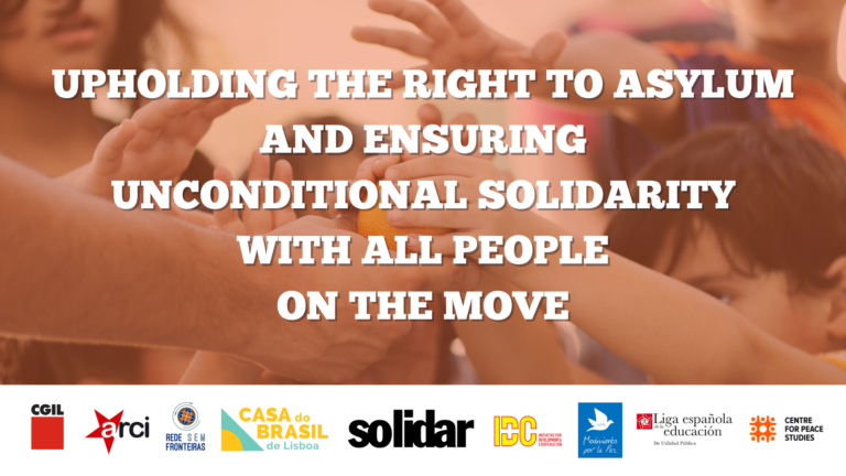Upholding the right to asylum and ensuring unconditional solidarity with all people on the move
