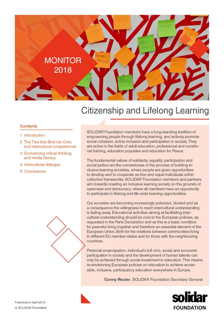 Citizenship and Lifelong Learning Monitor 2018