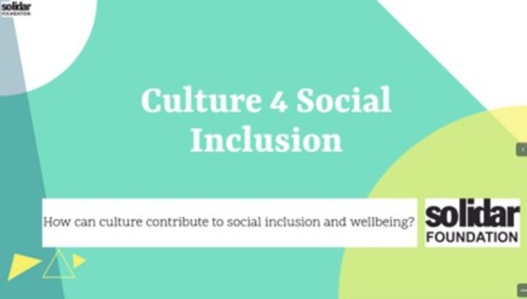 Education Policy Pill: Culture for Social Inclusion. How can culture contribute to social inclusion and wellbeing?