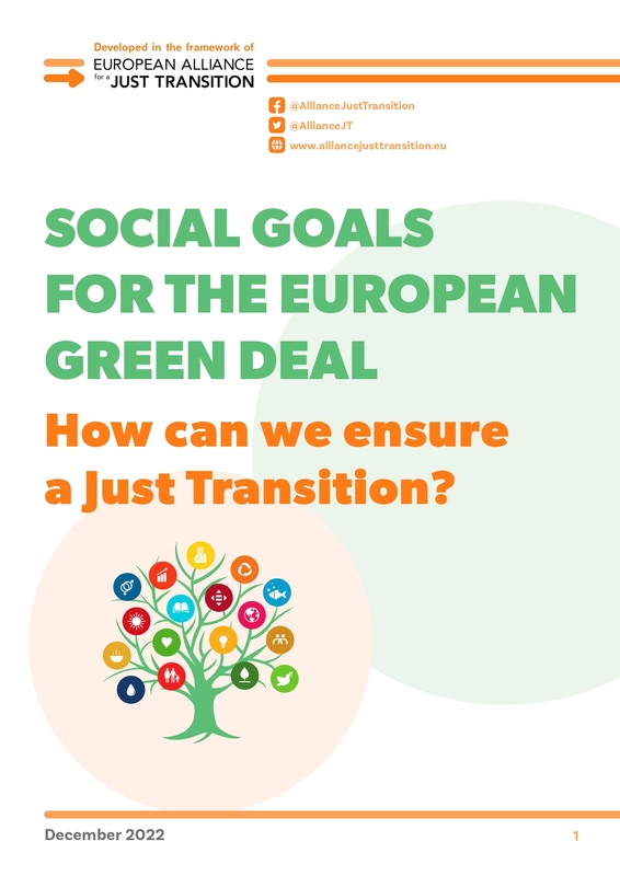 Social Goals for the European Green Deal – How can we ensure a Just Transition?