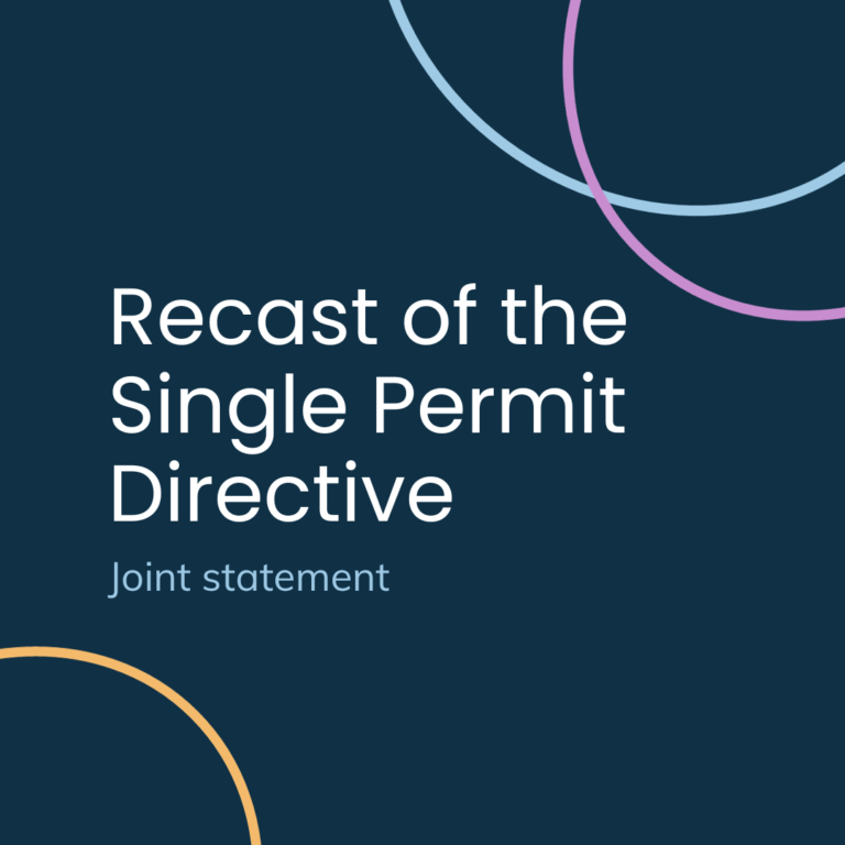 Break the chain of dependency and promote equal treatment of migrant workers – Joint statement on the revision of the Single Permit Directive