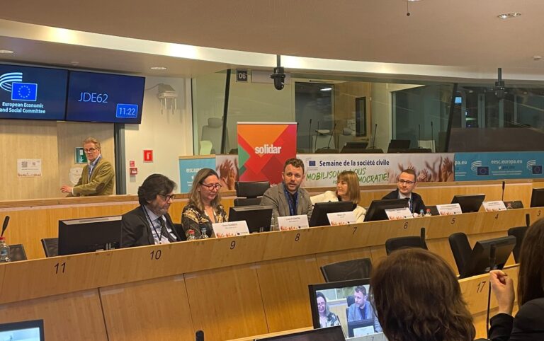 SOLIDAR to the EESC to reiterate the role of civil dialogue for inclusive democracy – Civil society week ’24