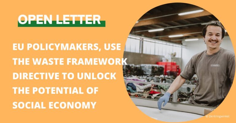 Open letter on the role of the social economy in the issue of textile waste