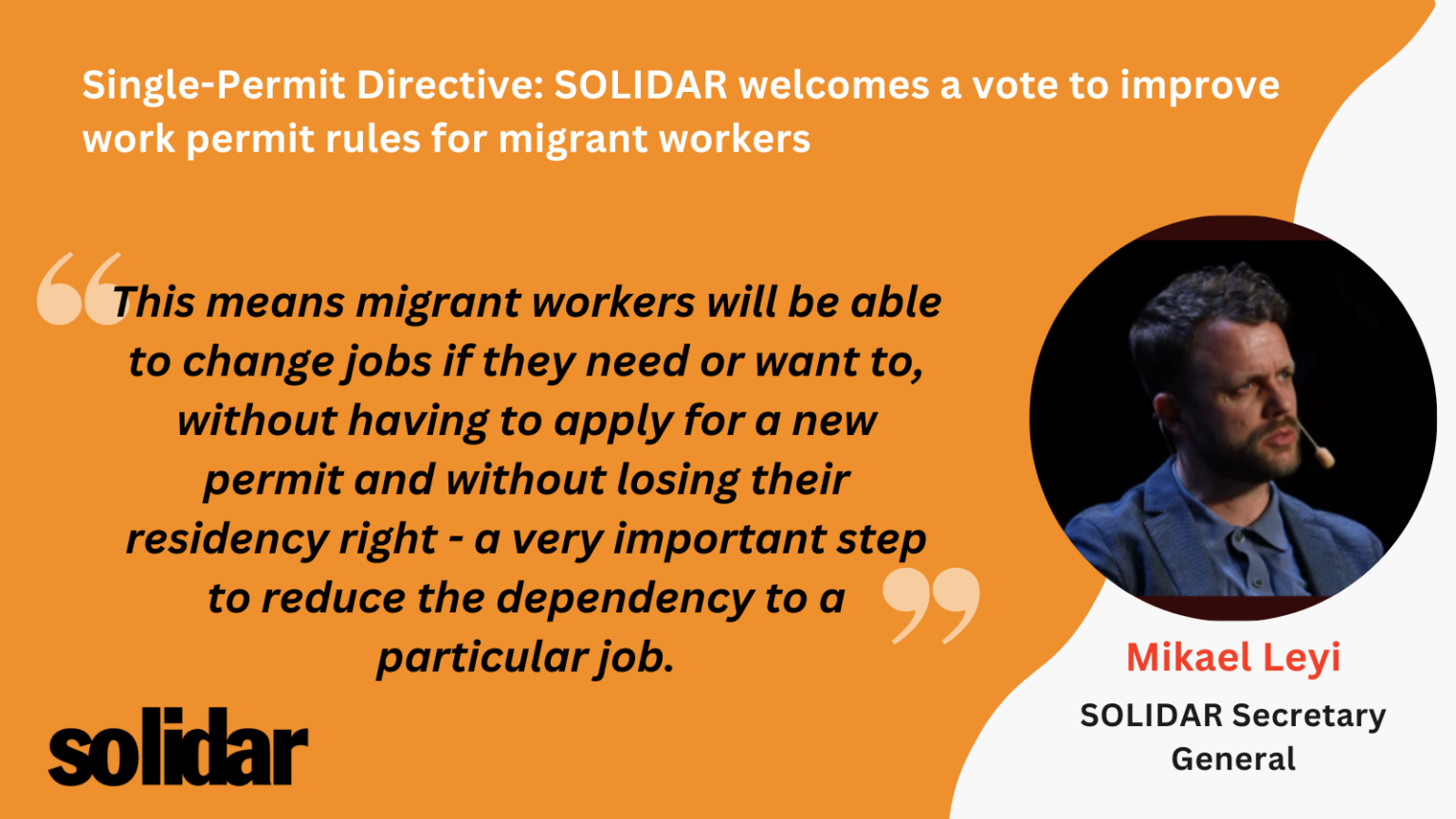 Single-Permit Directive: SOLIDAR welcomes a vote to improve work permit ...