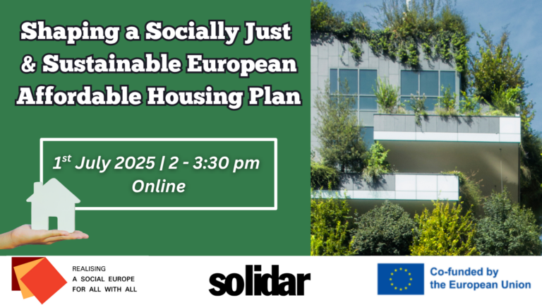Webinar “Shaping a Socially Just & Sustainable European Affordable Housing Plan”
