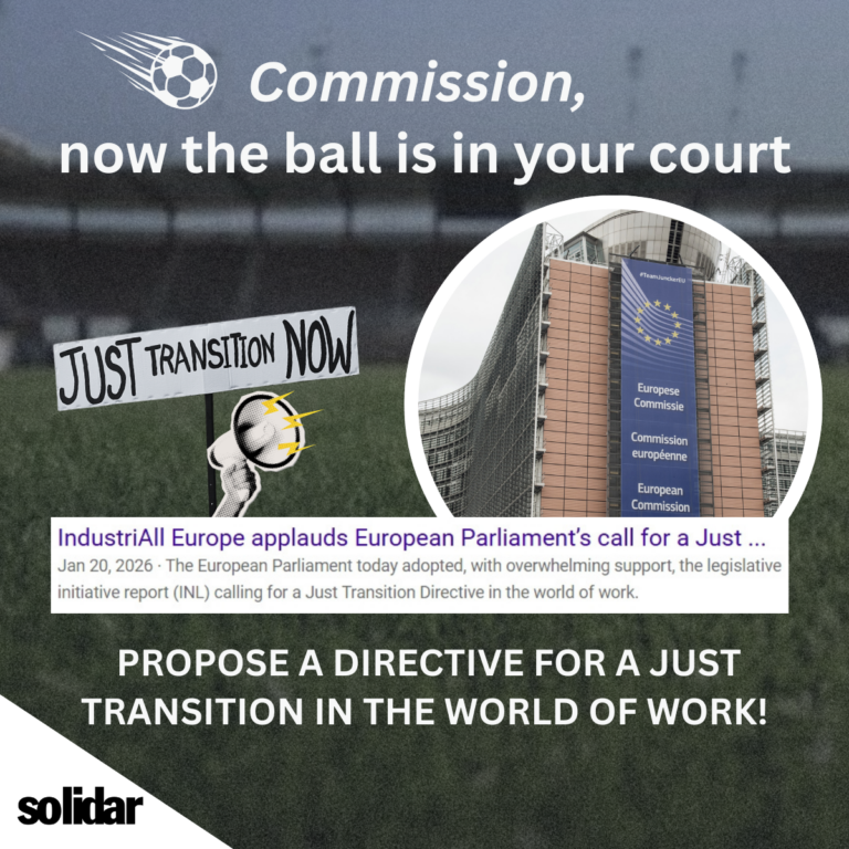 A major milestone: The European Parliament’s resolution on a just transition in the world of work 