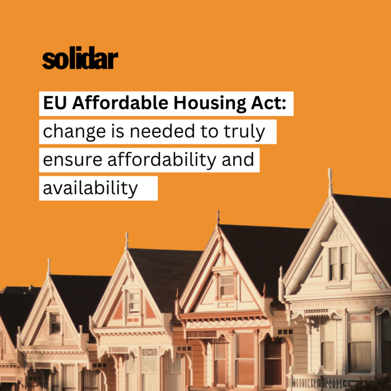 EU Affordable Housing Act – change is needed to really ensure affordability and availability 