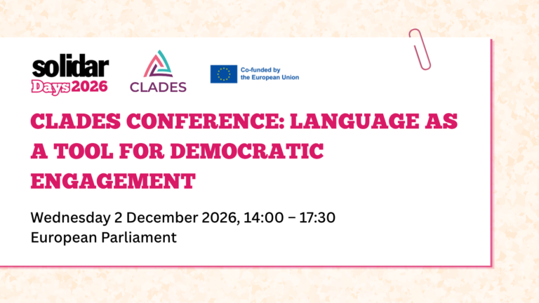 CLADES Conference: Language as a Tool for Democratic Engagement
